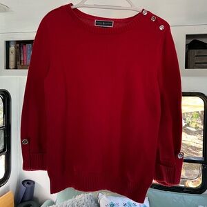 Karen Scott Red Sweater (size: M)